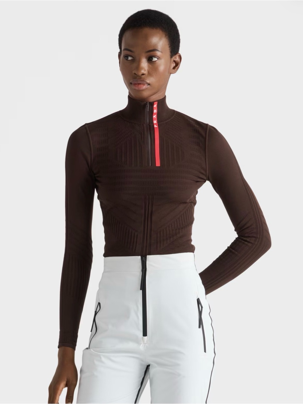 Prada ReNylon Turtleneck Crop